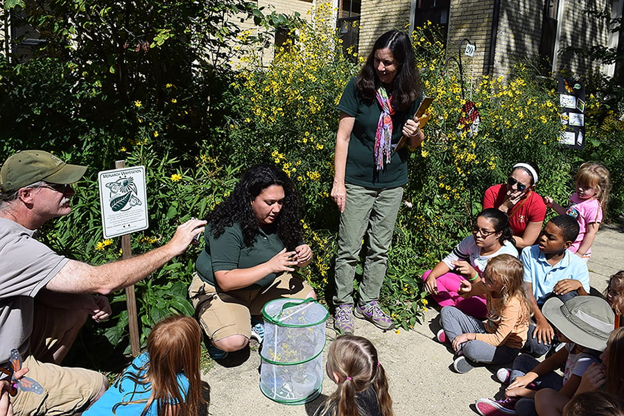 Migrating Monarchs staff adults children Monarch Release DSC_0322